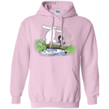 Sweatshirts Light Pink / Small Baymax And Hiro Pullover Hoodie