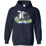 Sweatshirts Navy / Small Baymax And Hiro Pullover Hoodie