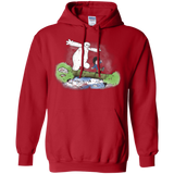 Sweatshirts Red / Small Baymax And Hiro Pullover Hoodie