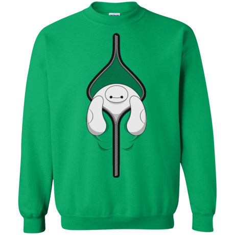 Sweatshirts Irish Green / Small Baymax Crewneck Sweatshirt