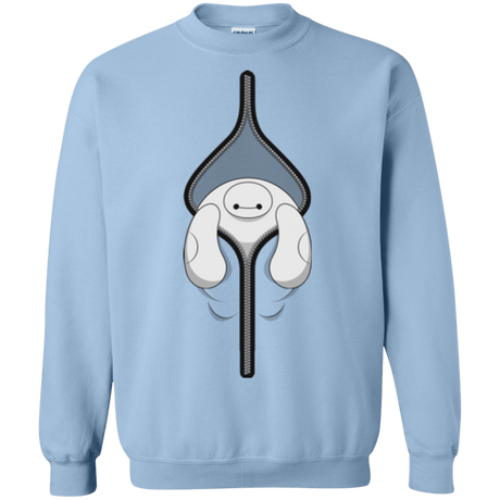 Sweatshirts Light Blue / Small Baymax Crewneck Sweatshirt