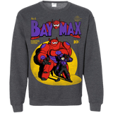 Sweatshirts Dark Heather / Small Baymax Number 9 Crewneck Sweatshirt