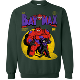 Sweatshirts Forest Green / Small Baymax Number 9 Crewneck Sweatshirt
