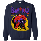 Sweatshirts Navy / Small Baymax Number 9 Crewneck Sweatshirt