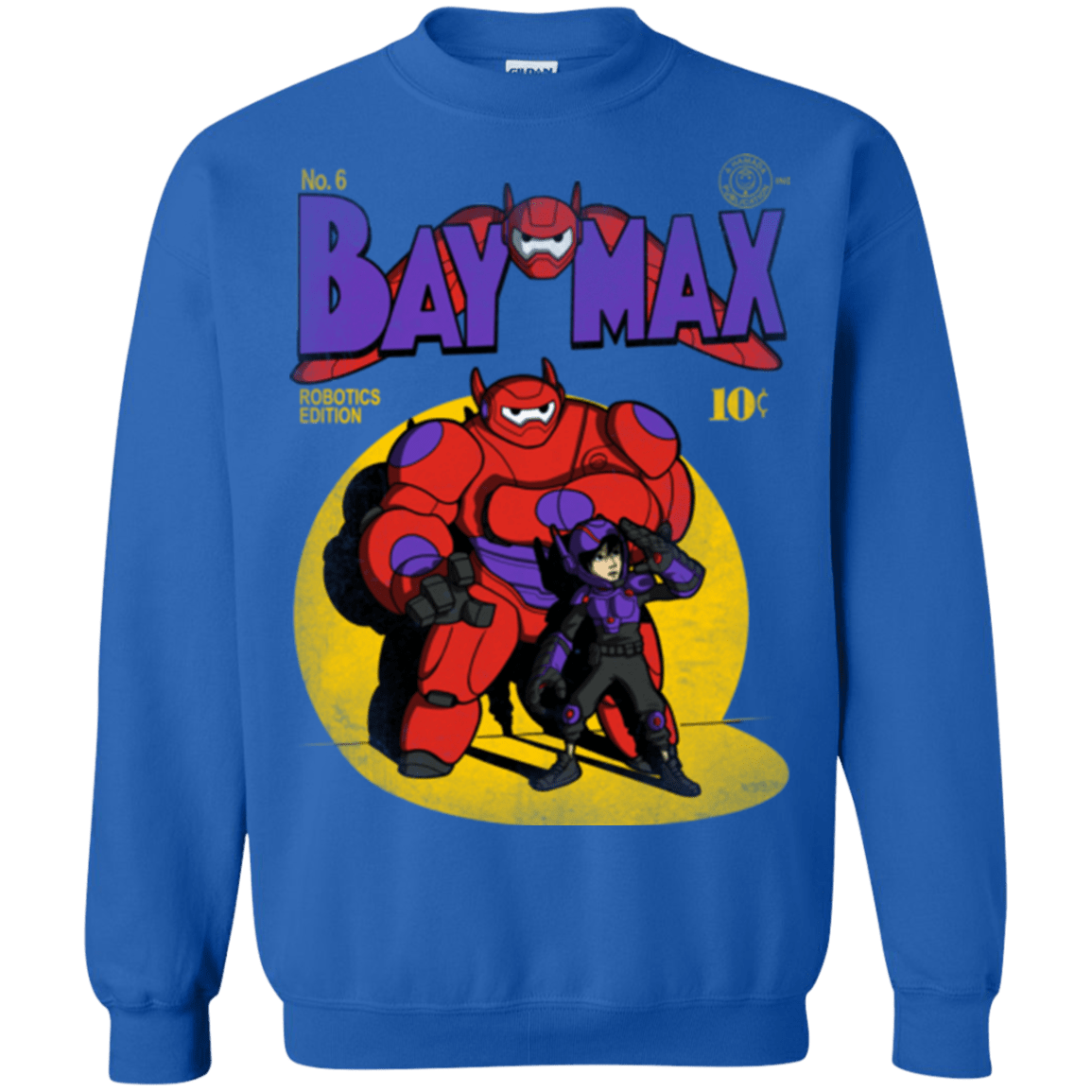 Sweatshirts Royal / Small Baymax Number 9 Crewneck Sweatshirt