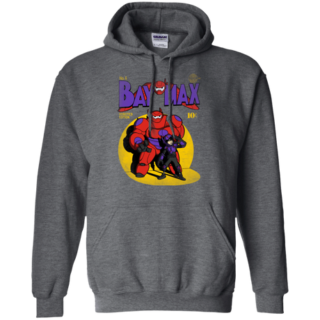 Sweatshirts Dark Heather / Small Baymax Number 9 Pullover Hoodie