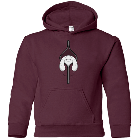 Sweatshirts Maroon / YS Baymax Youth Hoodie
