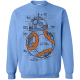 Sweatshirts Carolina Blue / S BB-8 Plan Crewneck Sweatshirt