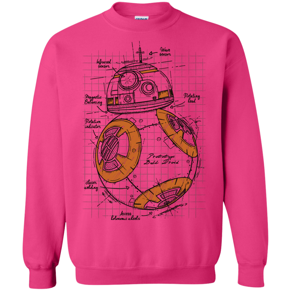 Sweatshirts Heliconia / S BB-8 Plan Crewneck Sweatshirt