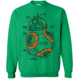 Sweatshirts Irish Green / S BB-8 Plan Crewneck Sweatshirt