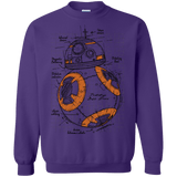 Sweatshirts Purple / S BB-8 Plan Crewneck Sweatshirt