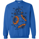 Sweatshirts Royal / S BB-8 Plan Crewneck Sweatshirt