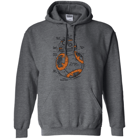 Sweatshirts Dark Heather / S BB-8 Plan Pullover Hoodie