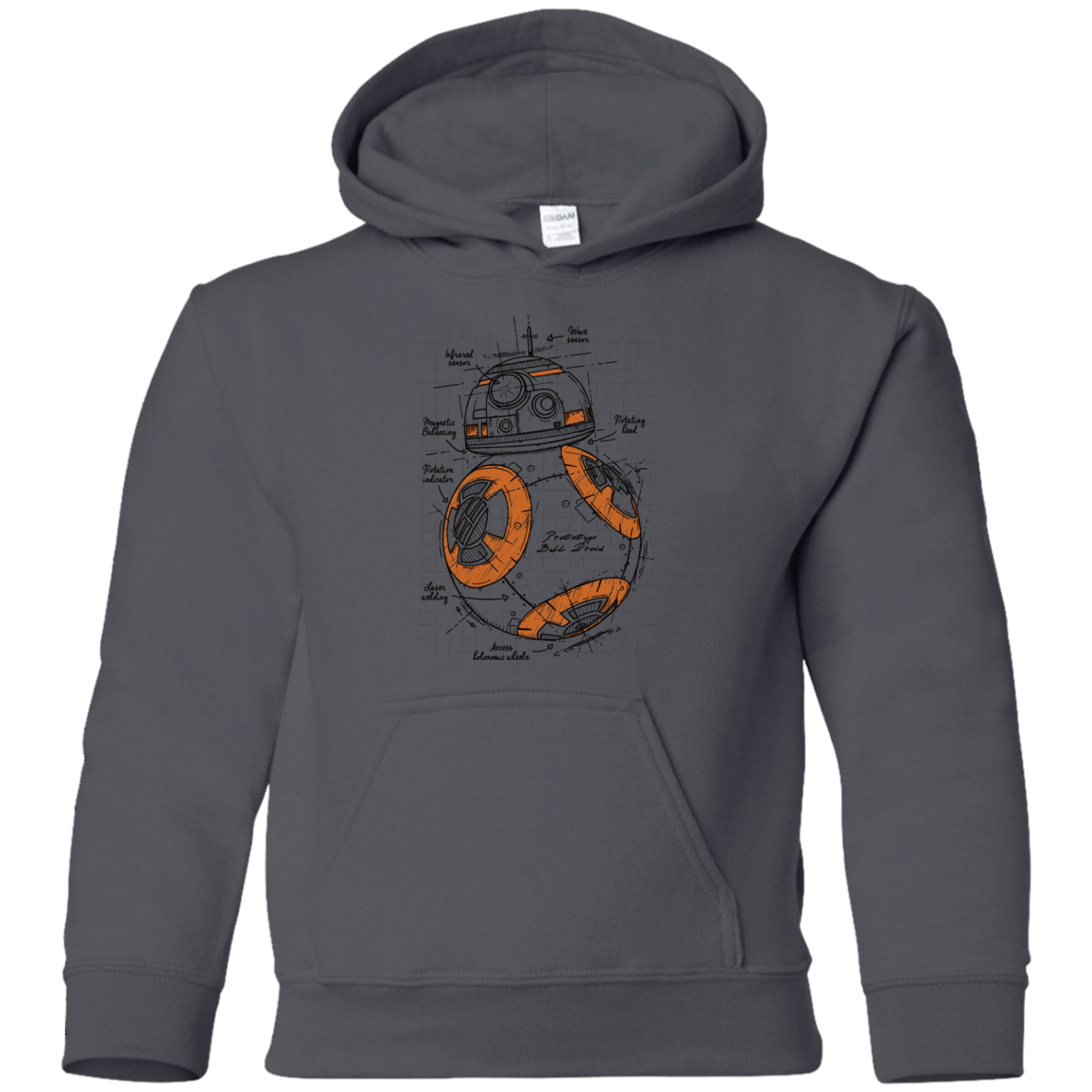 Sweatshirts Charcoal / YS BB-8 Plan Youth Hoodie