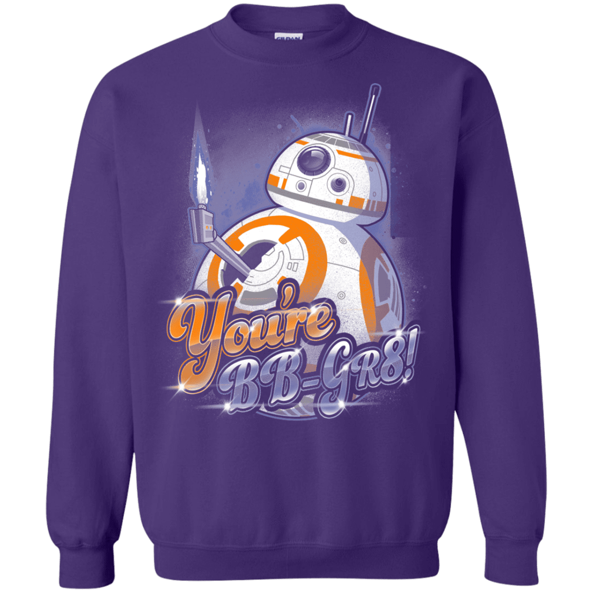 Sweatshirts Purple / S BB Great Crewneck Sweatshirt
