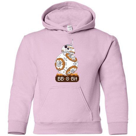Sweatshirts Light Pink / YS BB8Bit Youth Hoodie
