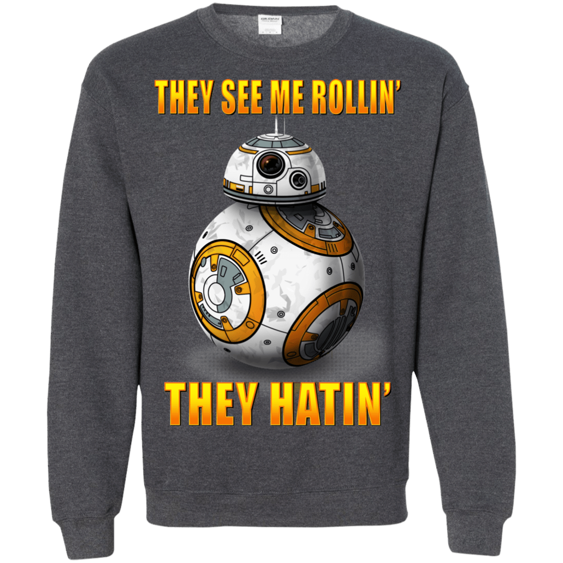 Sweatshirts Dark Heather / Small BB8TSMR Crewneck Sweatshirt