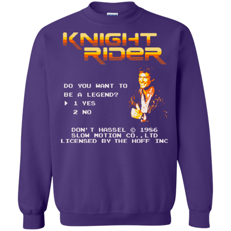 Sweatshirts Purple / Small Be a legend Crewneck Sweatshirt