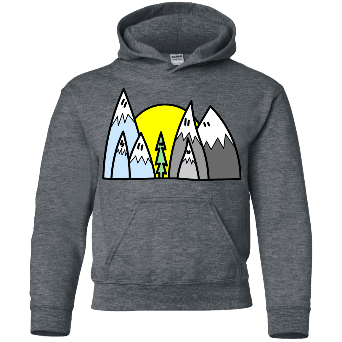 Sweatshirts Dark Heather / YS Be Different Youth Hoodie