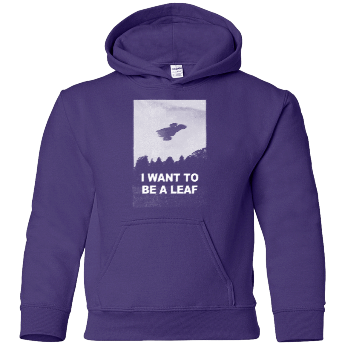 Sweatshirts Purple / YS Be Leaf Youth Hoodie