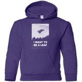 Sweatshirts Purple / YS Be Leaf Youth Hoodie