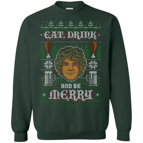 Sweatshirts Forest Green / Small Be Merry Crewneck Sweatshirt