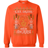 Sweatshirts Orange / Small Be Merry Crewneck Sweatshirt