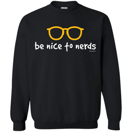 Sweatshirts Black / Small Be Nice To Nerds Crewneck Sweatshirt
