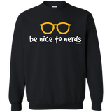Sweatshirts Black / Small Be Nice To Nerds Crewneck Sweatshirt