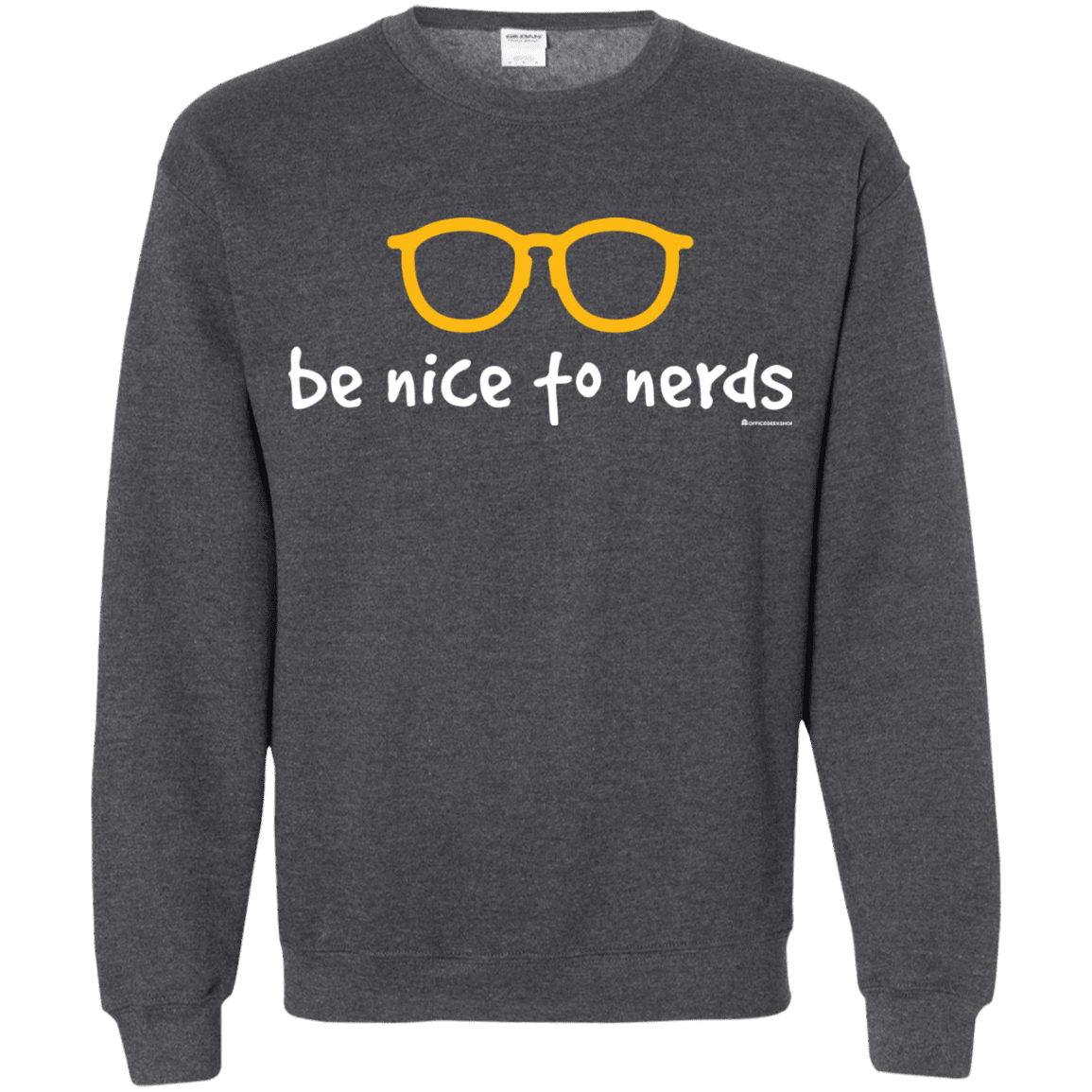 Sweatshirts Dark Heather / Small Be Nice To Nerds Crewneck Sweatshirt