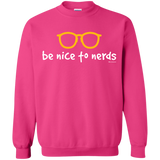 Sweatshirts Heliconia / Small Be Nice To Nerds Crewneck Sweatshirt