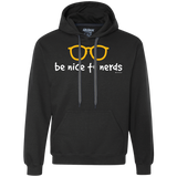 Sweatshirts Black / Small Be Nice To Nerds Premium Fleece Hoodie