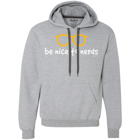 Sweatshirts Sport Grey / Small Be Nice To Nerds Premium Fleece Hoodie