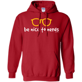 Sweatshirts Red / Small Be Nice To Nerds Pullover Hoodie
