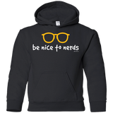 Sweatshirts Black / YS Be Nice To Nerds Youth Hoodie