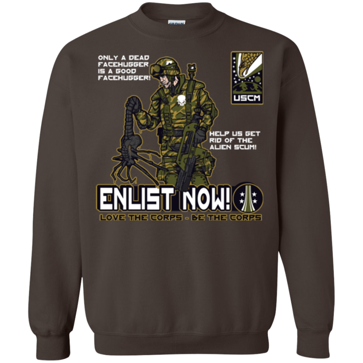 Sweatshirts Dark Chocolate / Small Be The Corps Crewneck Sweatshirt