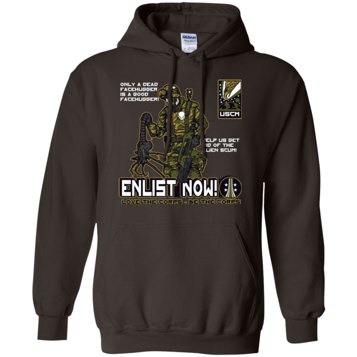 Sweatshirts Dark Chocolate / Small Be The Corps Pullover Hoodie