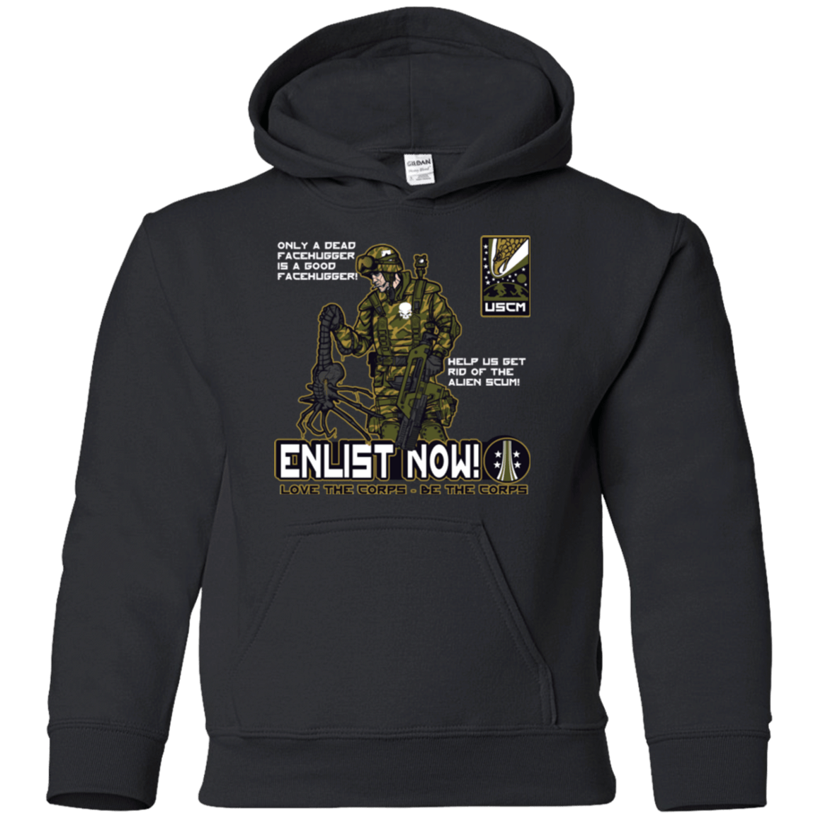 Sweatshirts Black / YS Be The Corps Youth Hoodie