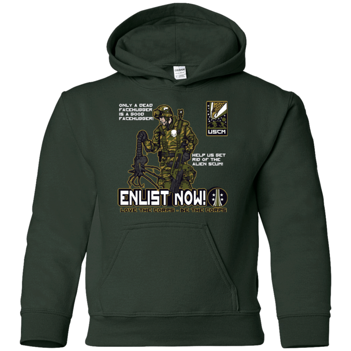 Sweatshirts Forest Green / YS Be The Corps Youth Hoodie