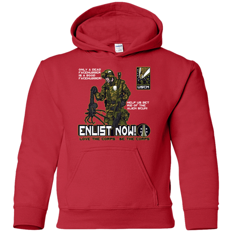 Sweatshirts Red / YS Be The Corps Youth Hoodie