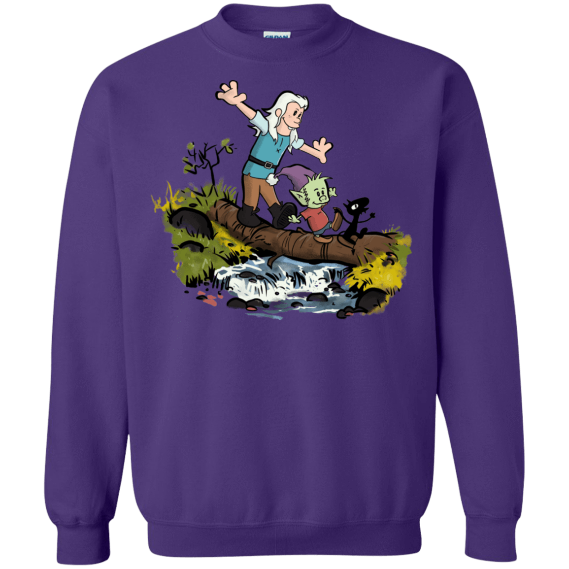 Sweatshirts Purple / S Bean and Elfo Crewneck Sweatshirt
