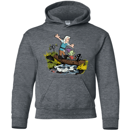 Sweatshirts Dark Heather / YS Bean and Elfo Youth Hoodie