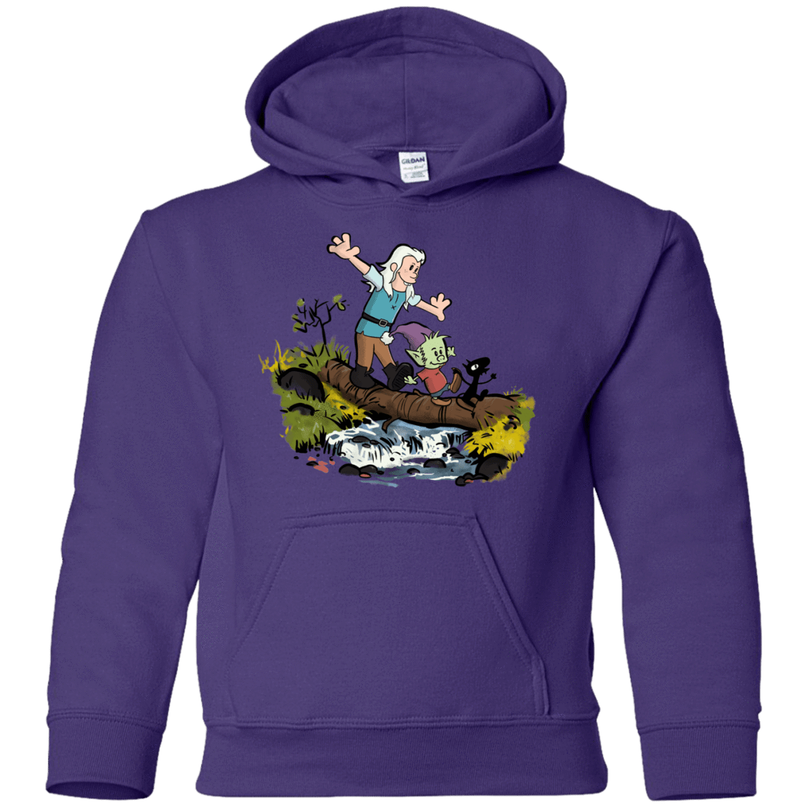 Sweatshirts Purple / YS Bean and Elfo Youth Hoodie