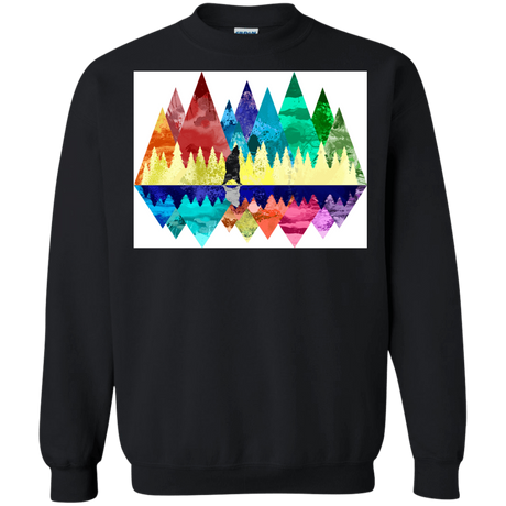 Sweatshirts Black / S Bear Color Forest Crewneck Sweatshirt