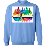 Sweatshirts Carolina Blue / S Bear Color Forest Crewneck Sweatshirt