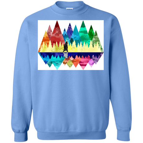 Sweatshirts Carolina Blue / S Bear Color Forest Crewneck Sweatshirt