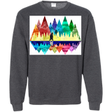 Sweatshirts Dark Heather / S Bear Color Forest Crewneck Sweatshirt