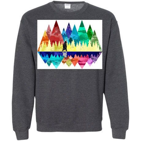 Sweatshirts Dark Heather / S Bear Color Forest Crewneck Sweatshirt