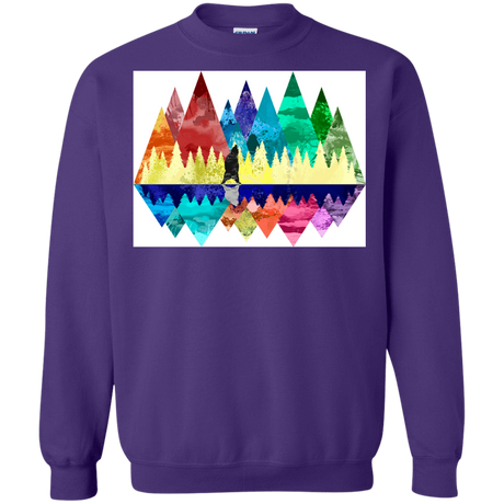 Sweatshirts Purple / S Bear Color Forest Crewneck Sweatshirt