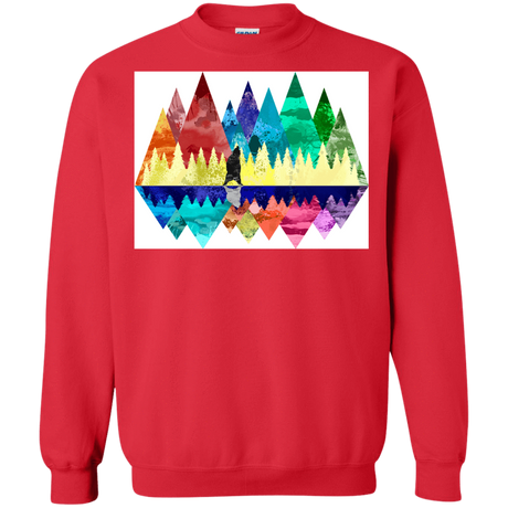 Sweatshirts Red / S Bear Color Forest Crewneck Sweatshirt